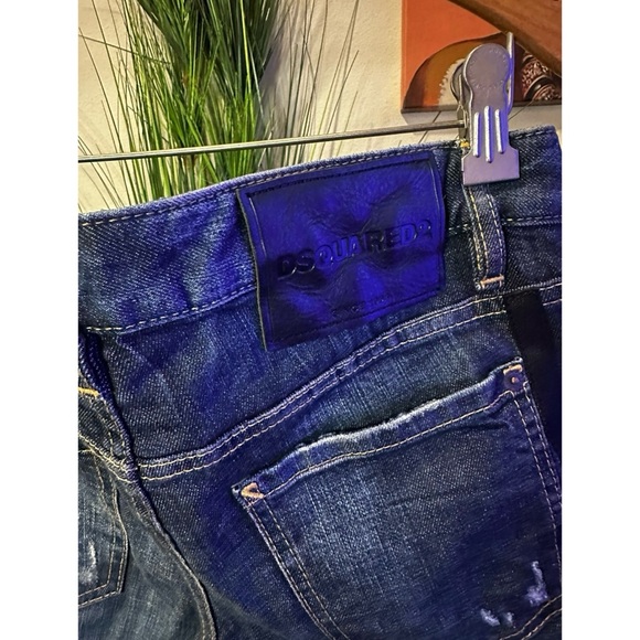 Dsquared2 Tie Detail Deana Denim Jeans- Size 40 (US 4) - Picture 8 of 15